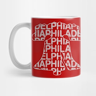 PHILADELPHIA LOVE PHILLY FAN LIBERTY BELL VINTAGE WHT Mug